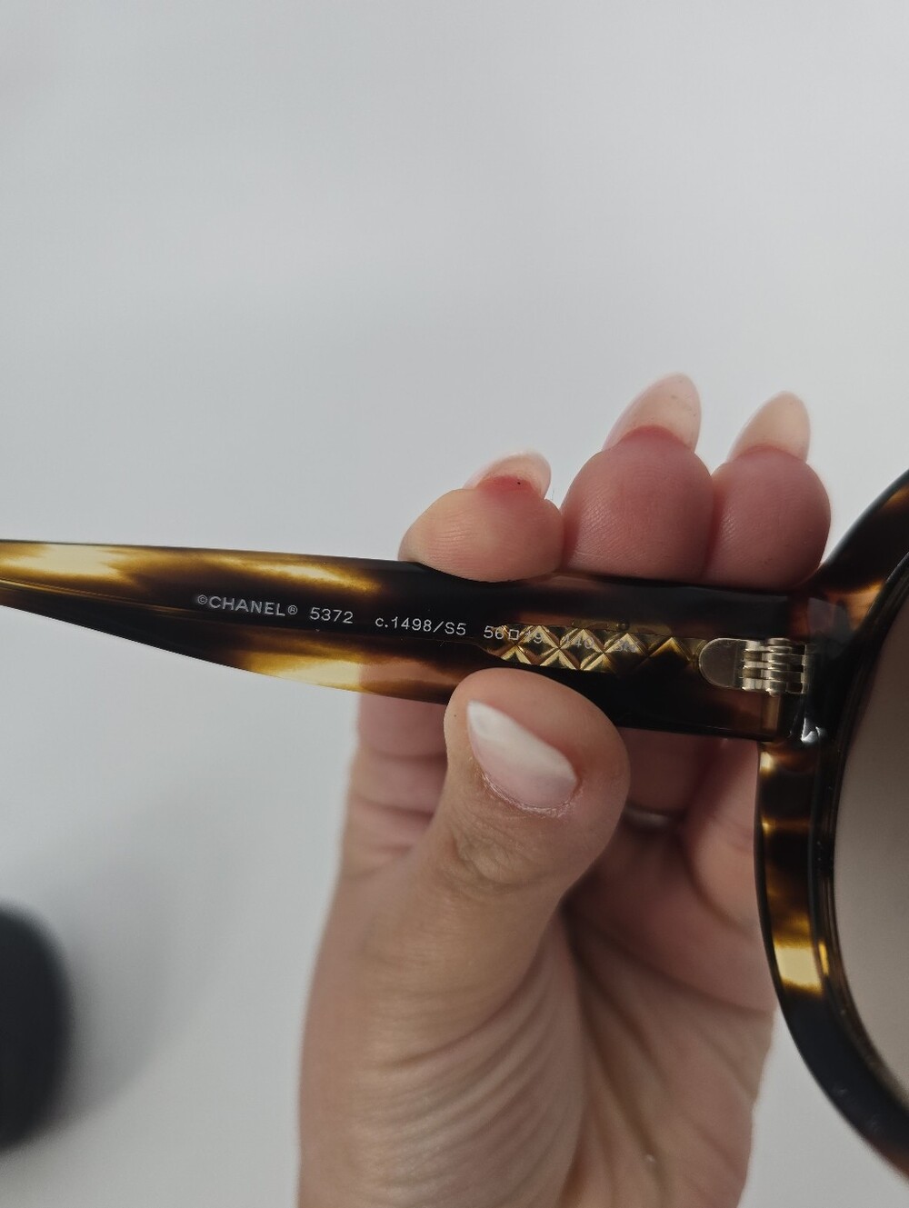 Chanel Tortoise Brown Cat Eye Sunglasses 5372 c.1498/S5 with Case - Picture 7 of 10